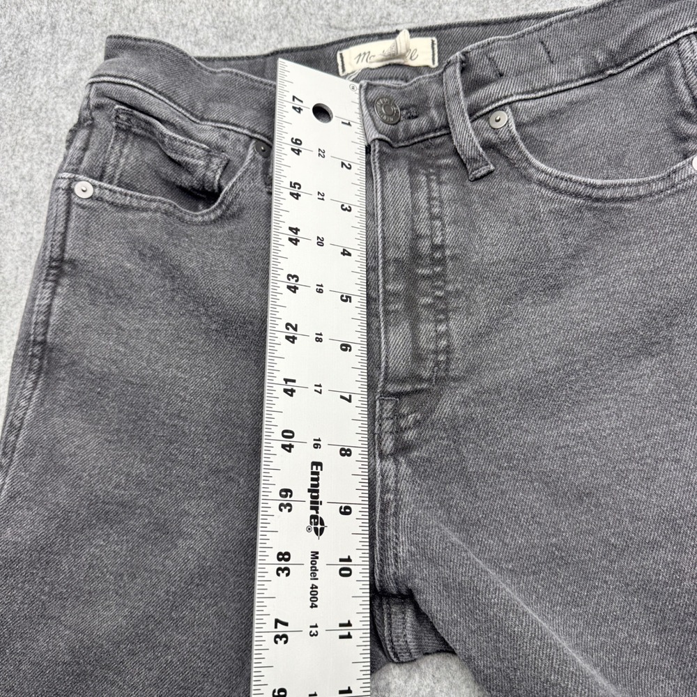 Madewell 10" High Rise Skinny Jeans Size 29P Black Wash Cotton‎ Blend Denim - Picture 9 of 10